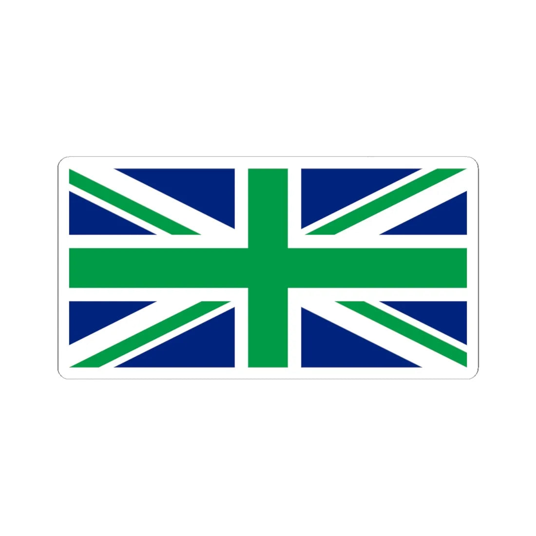 Flag of Northern Ireland2 (Ireland) STICKER Vinyl Kiss-Cut Decal 4 Inch White - The Sticker Space