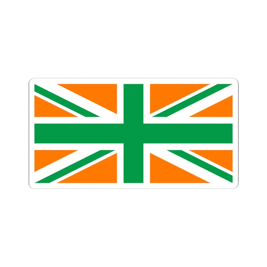 Flag of Northern Ireland3 (Ireland) STICKER Vinyl Kiss-Cut Decal 3 Inch White - The Sticker Space