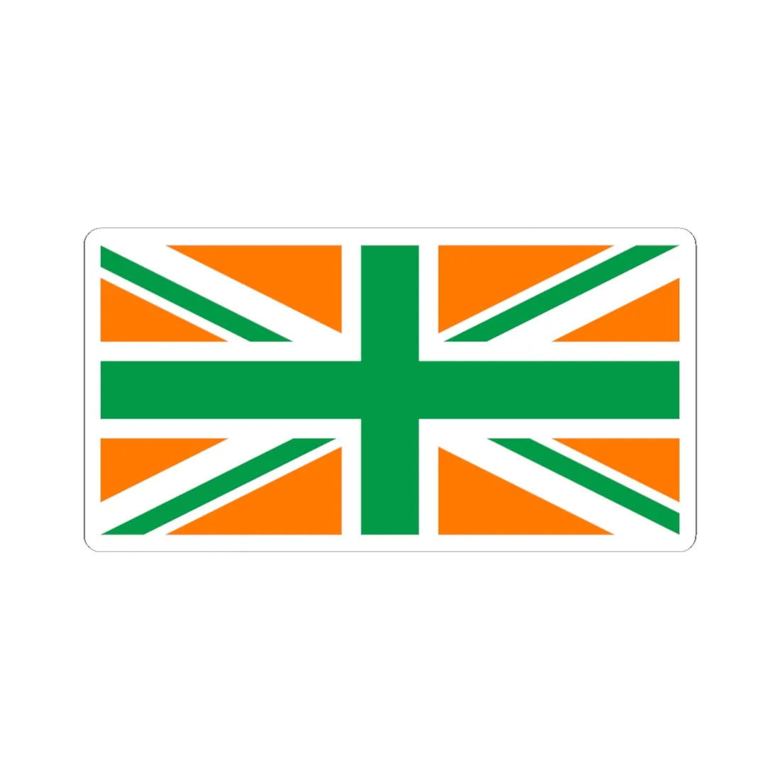 Flag of Northern Ireland3 (Ireland) STICKER Vinyl Kiss-Cut Decal 4 Inch White - The Sticker Space