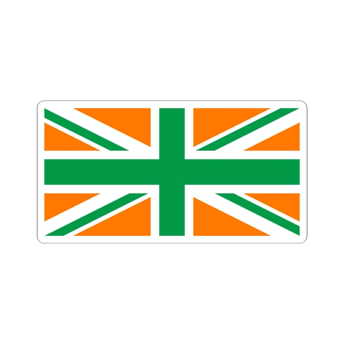 Flag of Northern Ireland3 (Ireland) STICKER Vinyl Kiss-Cut Decal 6 Inch White - The Sticker Space