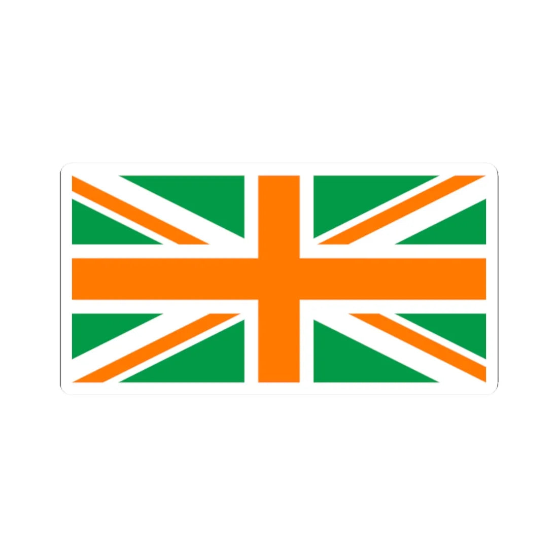 Flag of Northern Ireland4 (Ireland) STICKER Vinyl Kiss-Cut Decal 2 Inch White - The Sticker Space