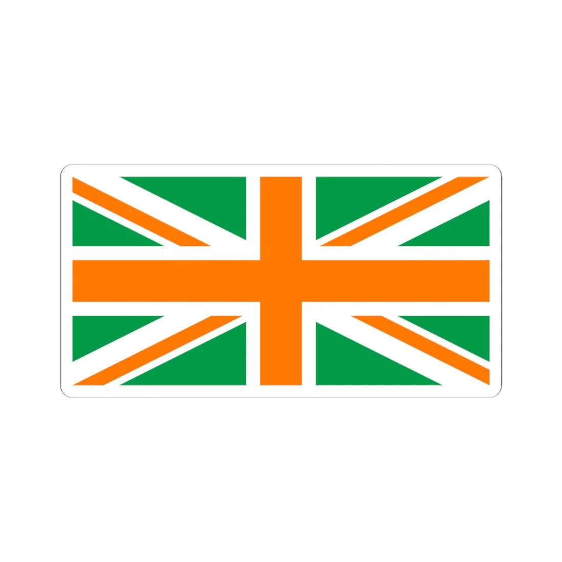 Flag of Northern Ireland4 (Ireland) STICKER Vinyl Kiss-Cut Decal 3 Inch White - The Sticker Space