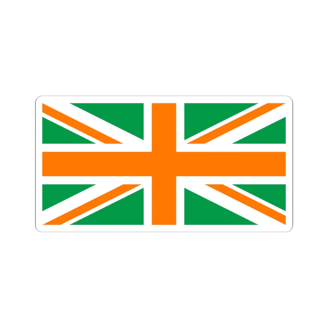Flag of Northern Ireland4 (Ireland) STICKER Vinyl Kiss-Cut Decal 4 Inch White - The Sticker Space