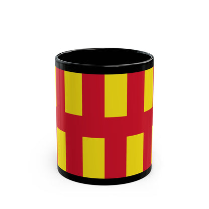 Flag of Northumberland UK - Black Coffee Mug-11oz-The Sticker Space