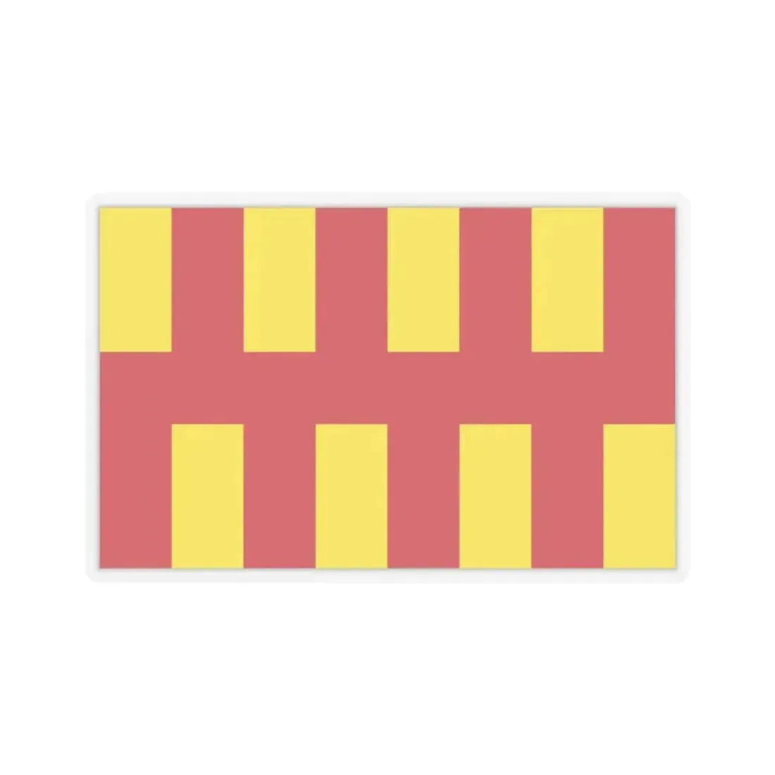 Flag of Northumberland UK - STICKER Vinyl Kiss-Cut Decal 2 Inch Transparent - The Sticker Space