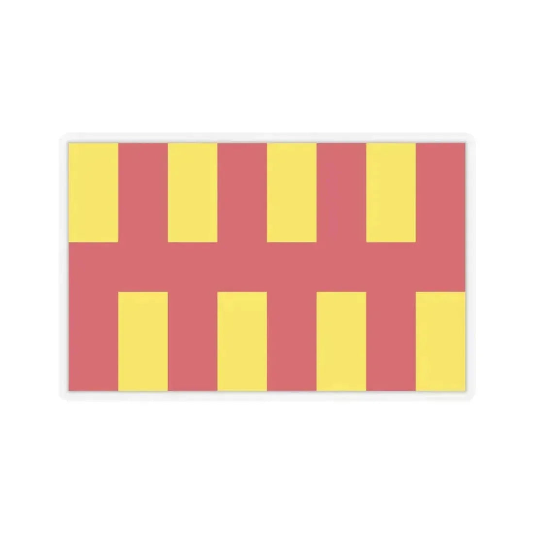 Flag of Northumberland UK - STICKER Vinyl Kiss-Cut Decal 3 Inch Transparent - The Sticker Space