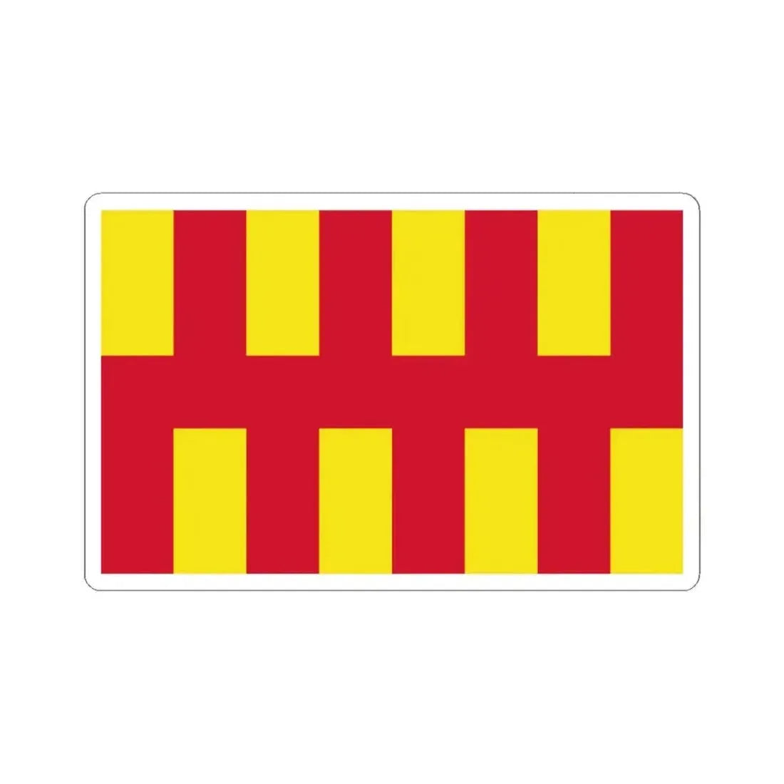 Flag of Northumberland UK - STICKER Vinyl Kiss-Cut Decal 3 Inch White - The Sticker Space