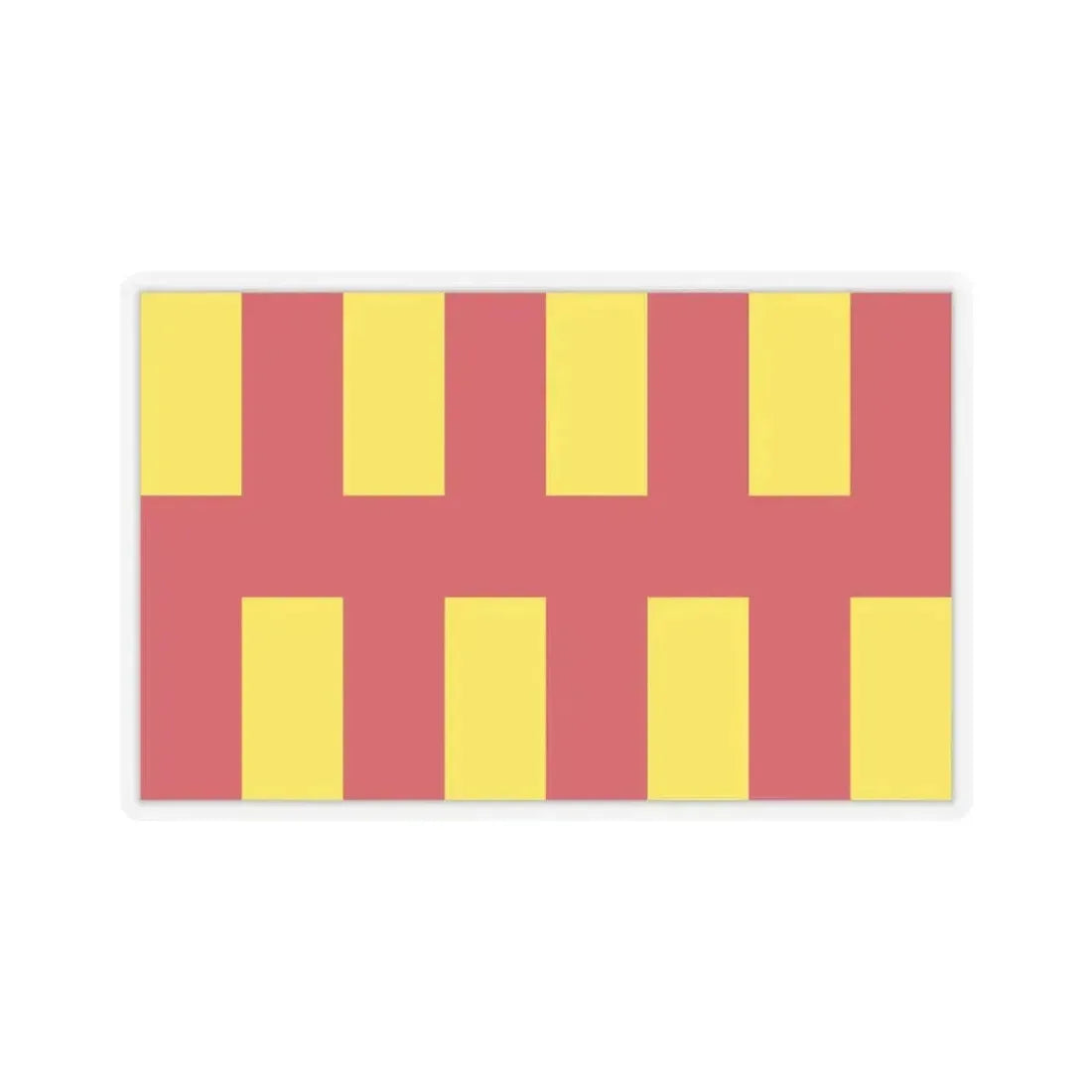 Flag of Northumberland UK - STICKER Vinyl Kiss-Cut Decal 4 Inch Transparent - The Sticker Space