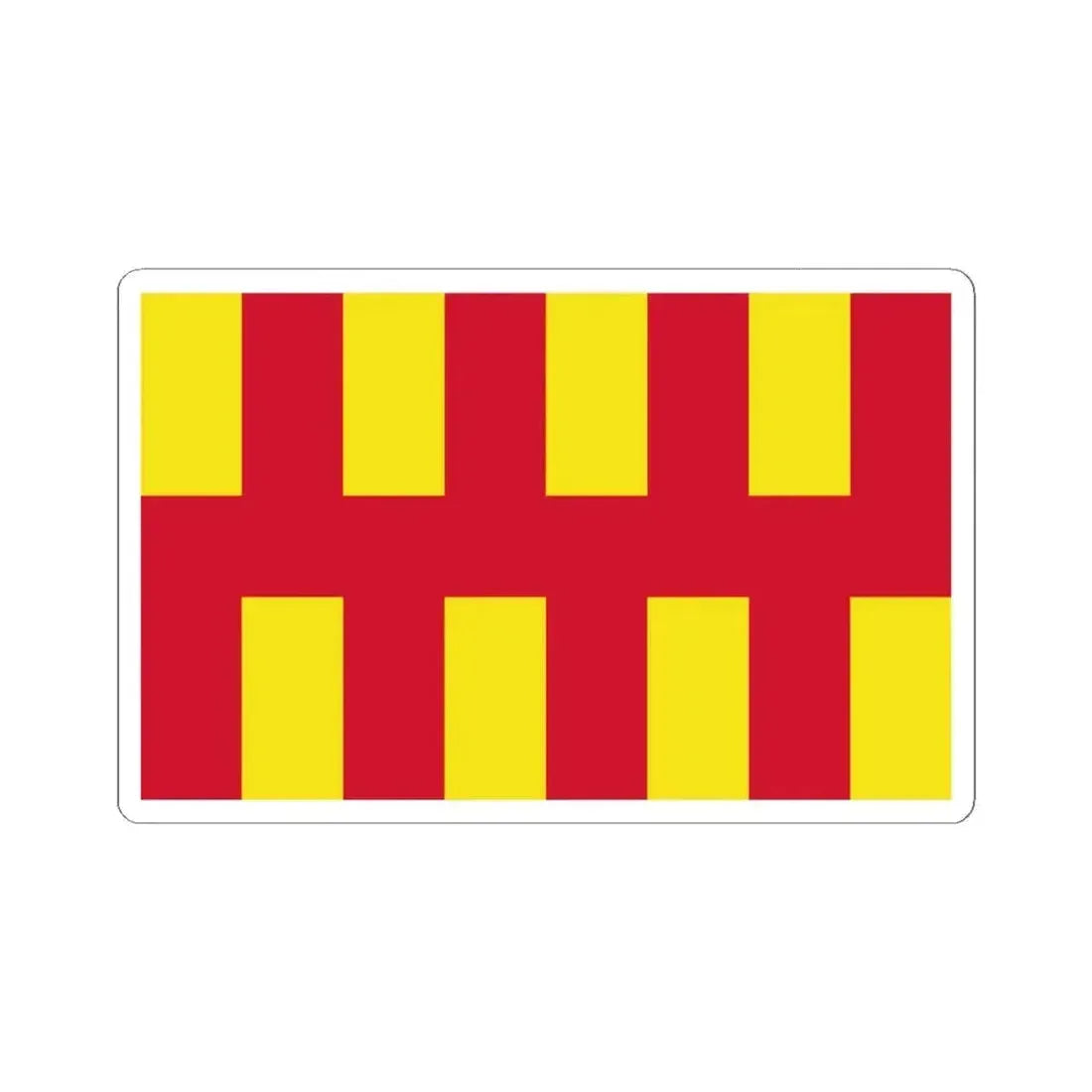 Flag of Northumberland UK - STICKER Vinyl Kiss-Cut Decal 4 Inch White - The Sticker Space