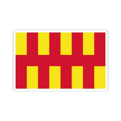 Flag of Northumberland UK - STICKER Vinyl Kiss-Cut Decal 4 Inch White - The Sticker Space