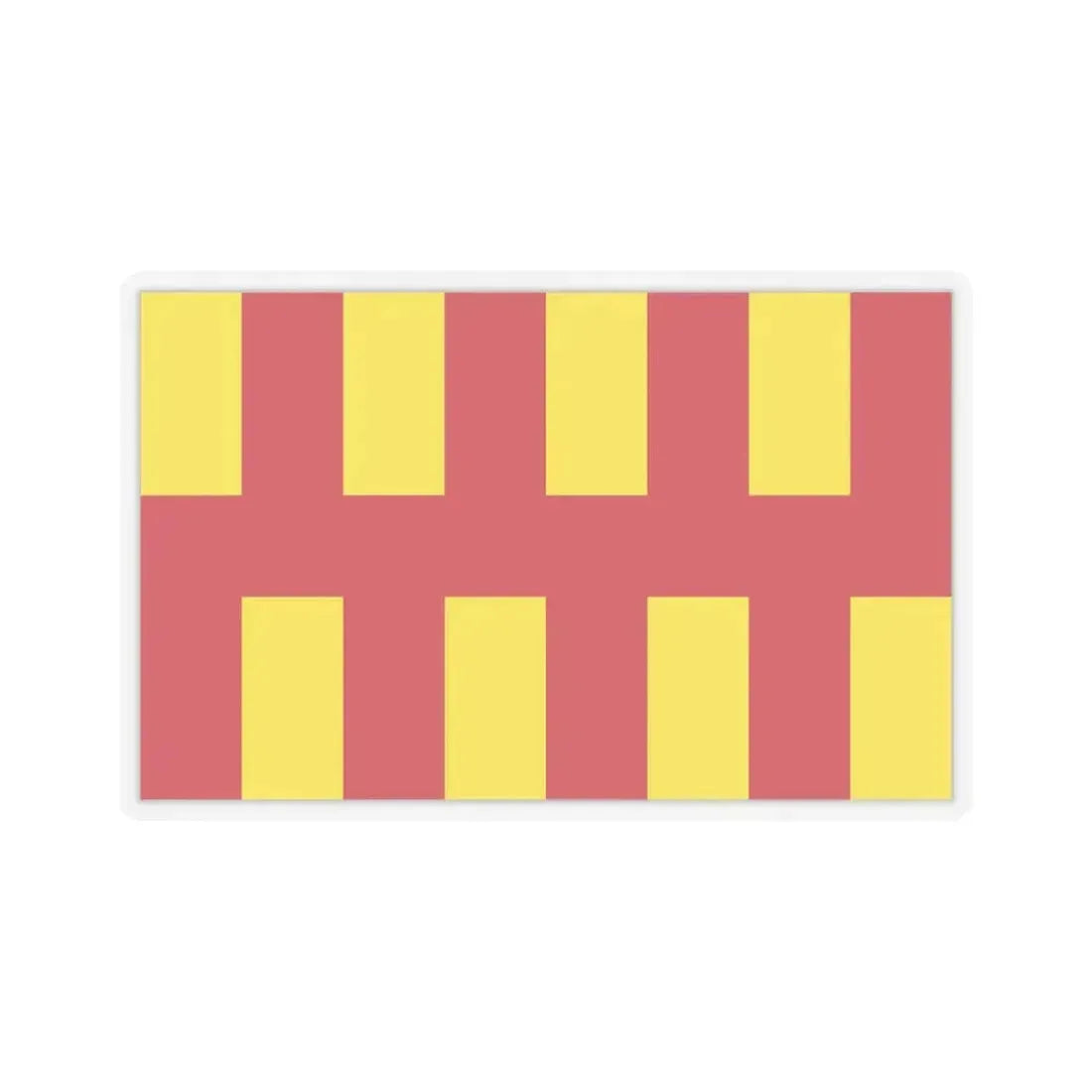 Flag of Northumberland UK - STICKER Vinyl Kiss-Cut Decal 6 Inch Transparent - The Sticker Space