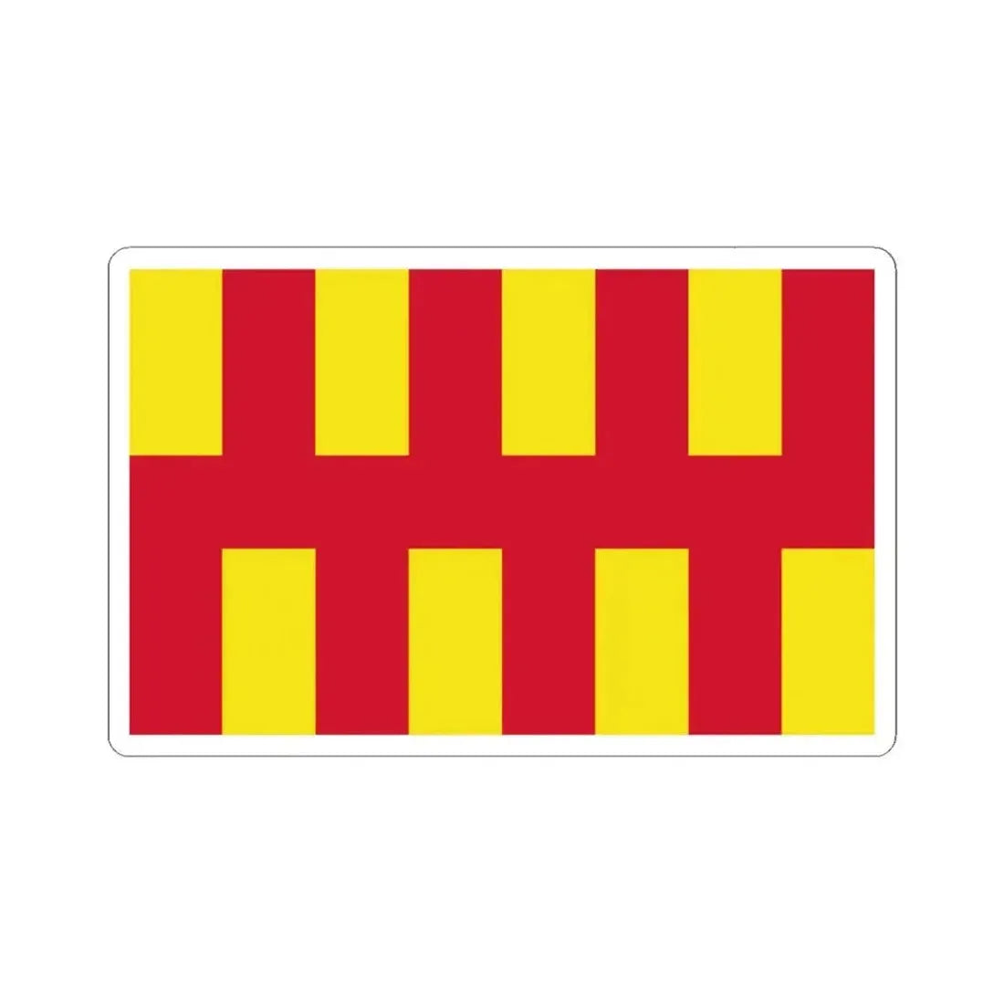 Flag of Northumberland UK - STICKER Vinyl Kiss-Cut Decal 6 Inch White - The Sticker Space