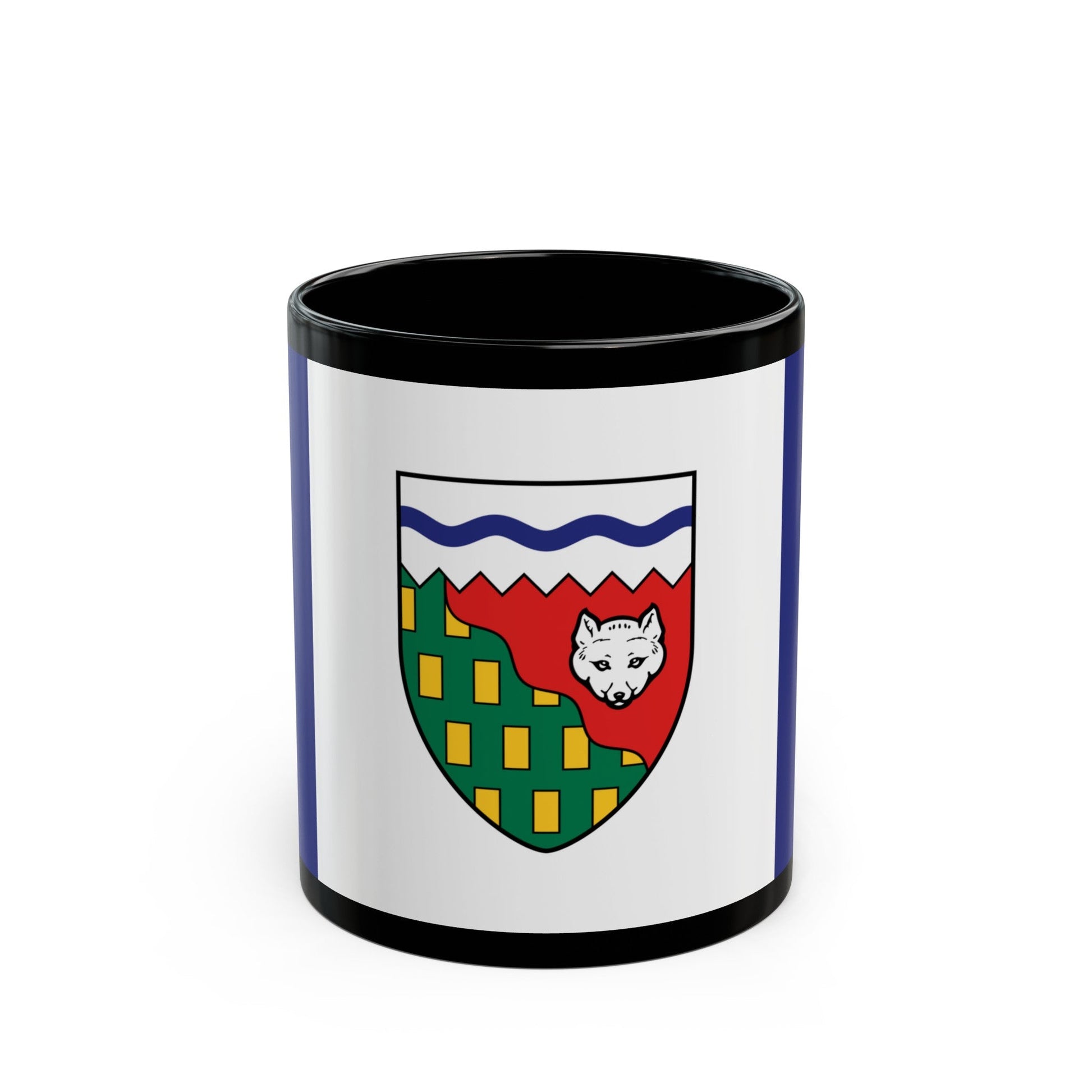 Flag of Northwest Territories Canada - Black Coffee Mug-11oz-The Sticker Space