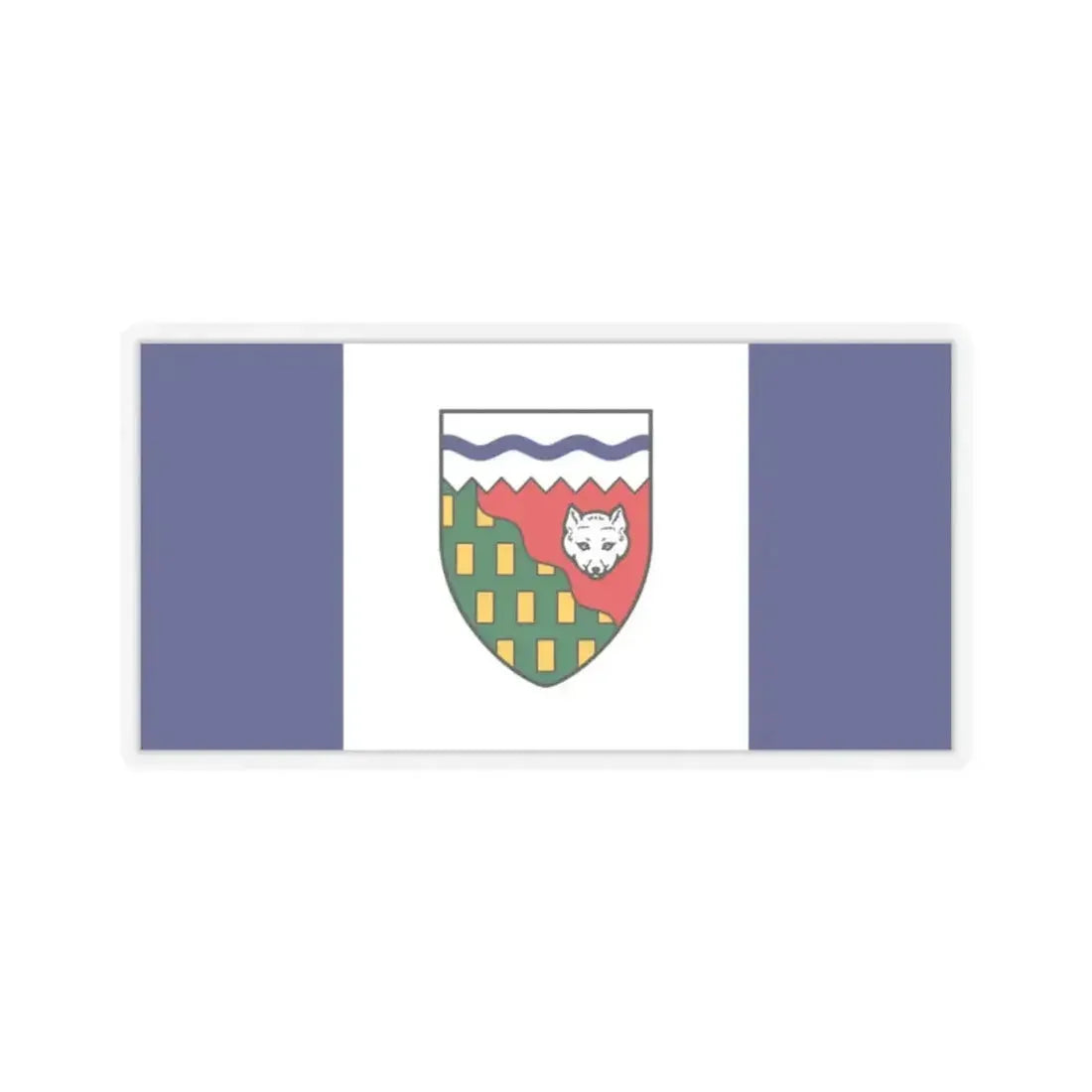 Flag of Northwest Territories Canada - STICKER Vinyl Kiss-Cut Decal 2 Inch Transparent - The Sticker Space