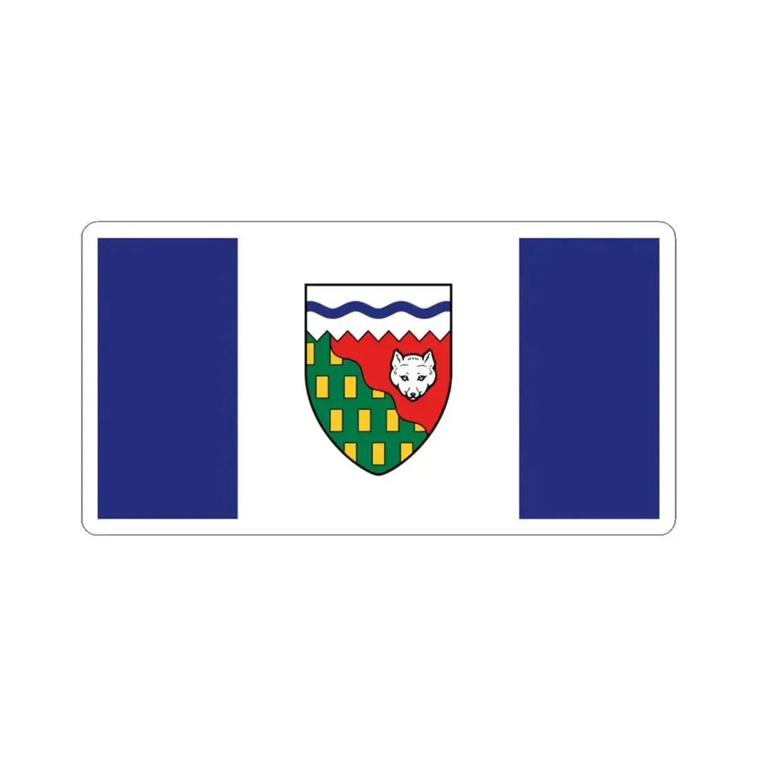 Flag of Northwest Territories Canada - STICKER Vinyl Kiss-Cut Decal 6 Inch White - The Sticker Space