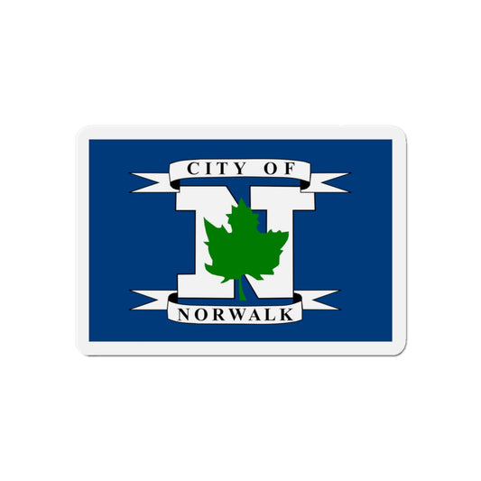 Flag of Norwalk Ohio - Die-Cut Magnet-6 × 6"-The Sticker Space