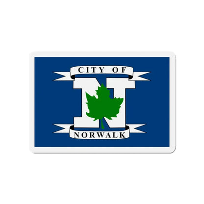 Flag of Norwalk Ohio - Refrigerator Magnet 3 Inch - The Sticker Space