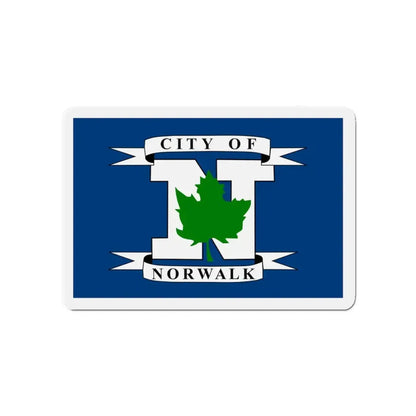 Flag of Norwalk Ohio - Refrigerator Magnet 4 Inch - The Sticker Space
