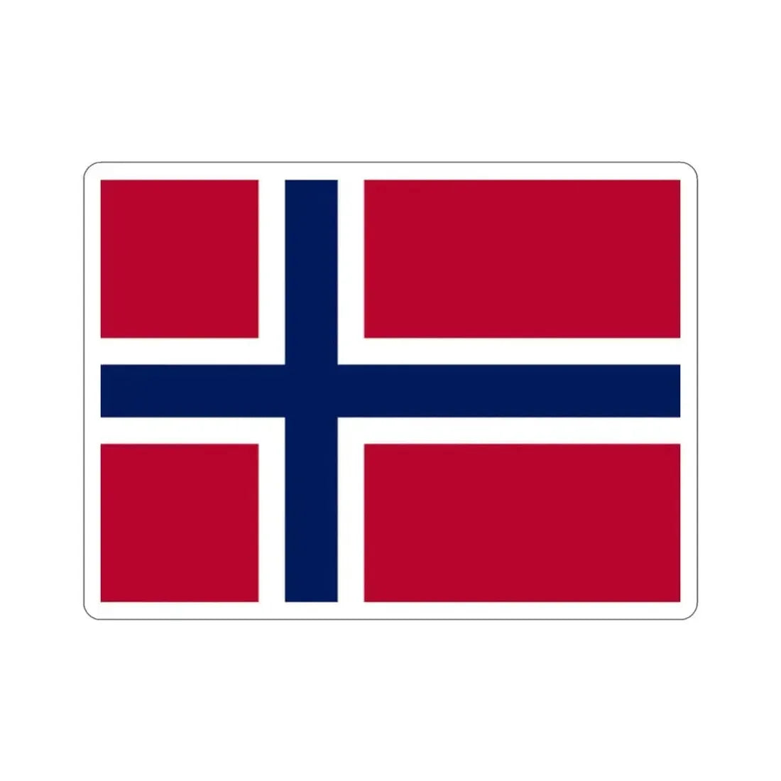 Flag of Norway STICKER Vinyl Die-Cut Decal 2 Inch - The Sticker Space