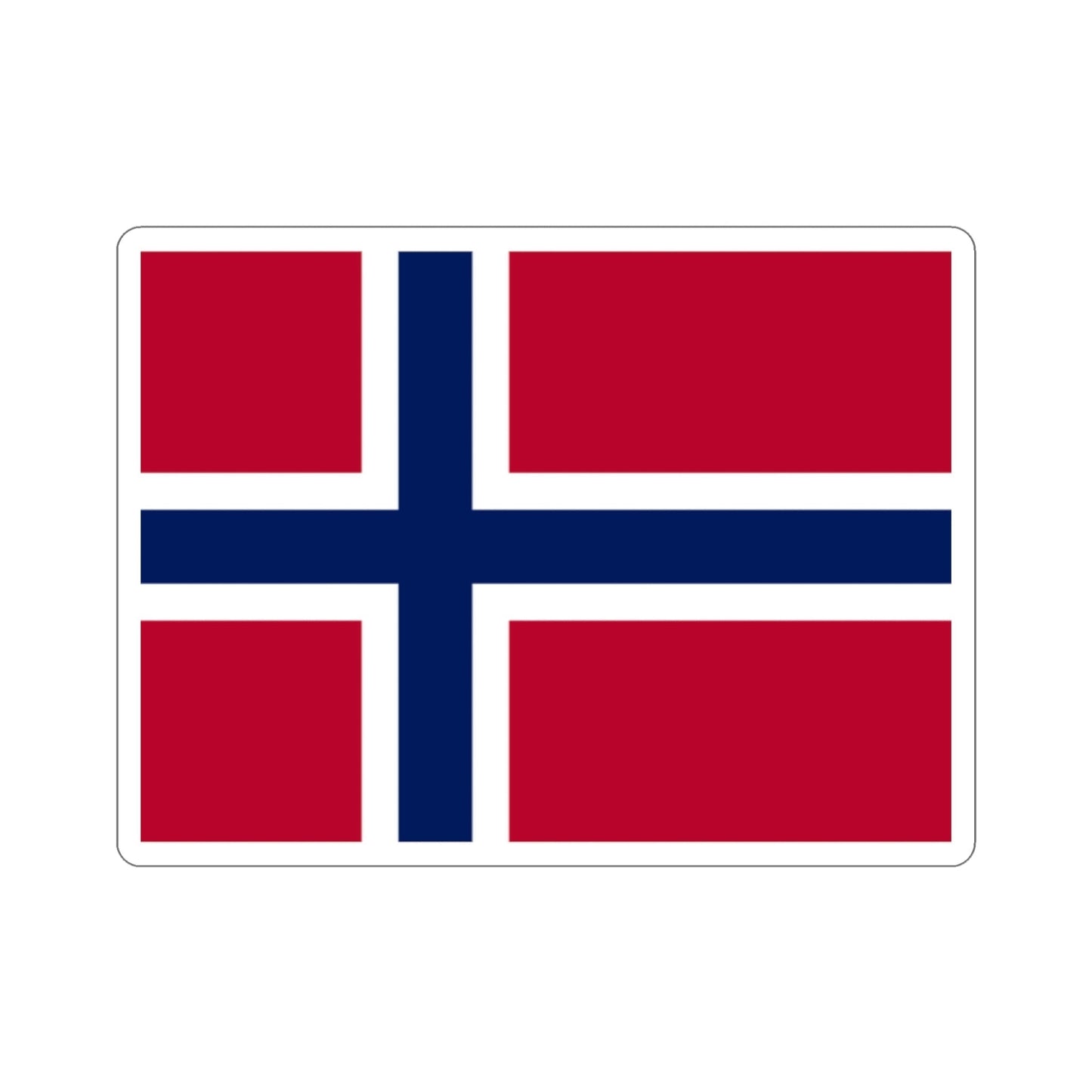 Flag of Norway STICKER Vinyl Die-Cut Decal-2 Inch-The Sticker Space