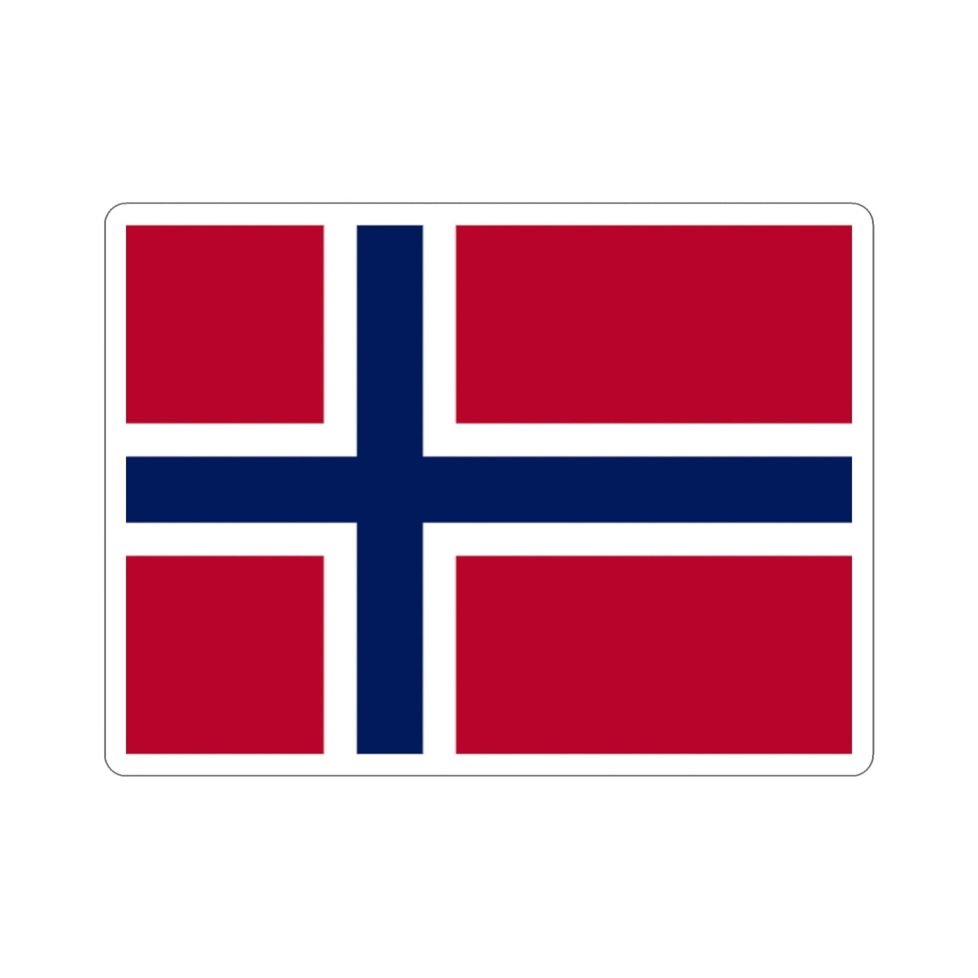 Flag of Norway STICKER Vinyl Die-Cut Decal-2 Inch-The Sticker Space