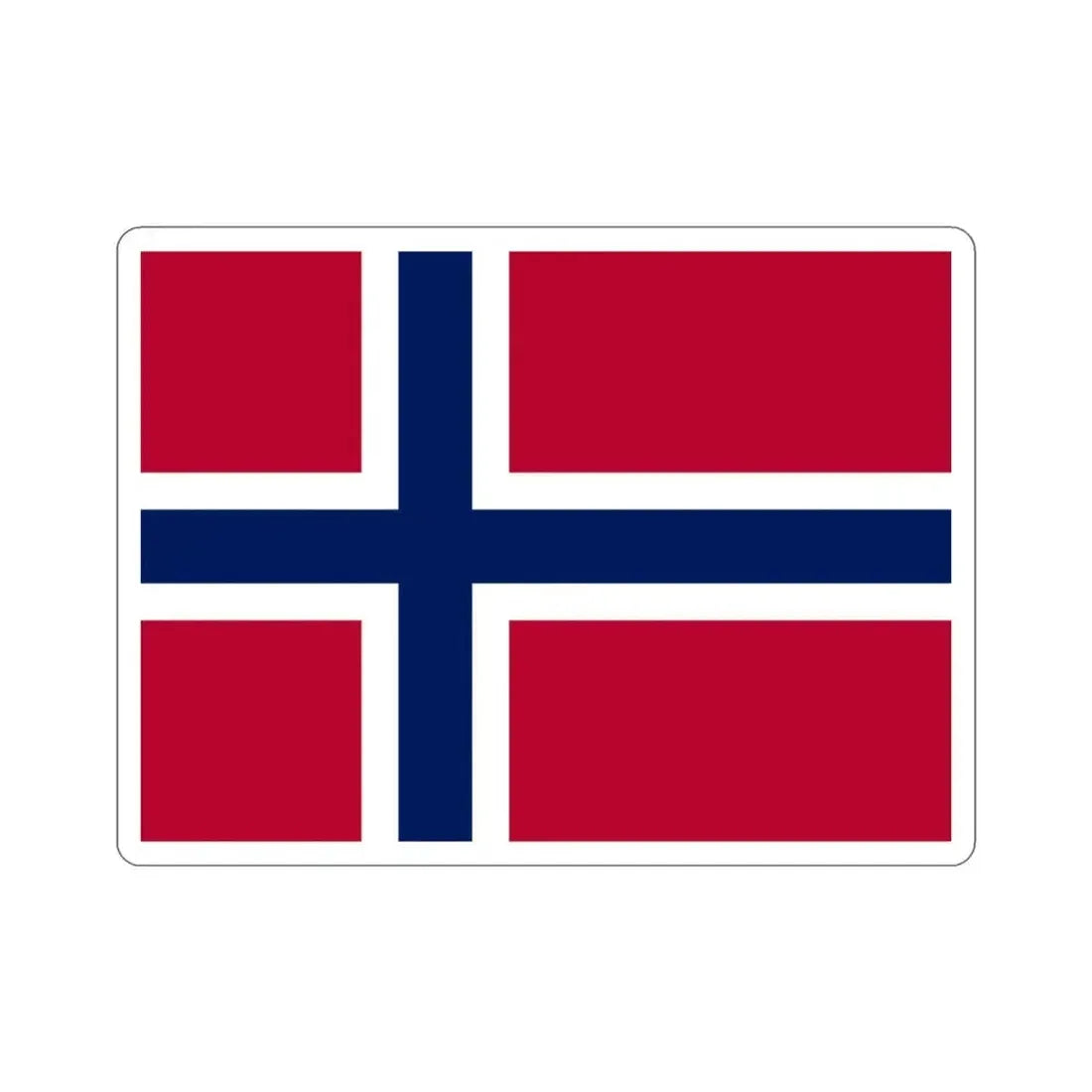 Flag of Norway STICKER Vinyl Die-Cut Decal 3 Inch - The Sticker Space