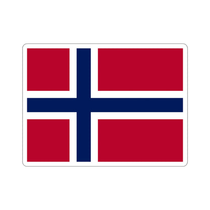 Flag of Norway STICKER Vinyl Die-Cut Decal-5 Inch-The Sticker Space