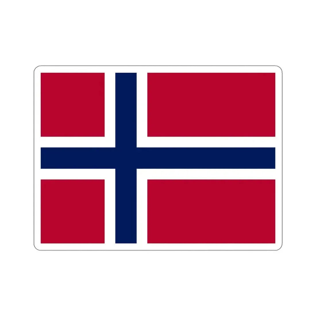 Flag of Norway STICKER Vinyl Die-Cut Decal 5 Inch - The Sticker Space