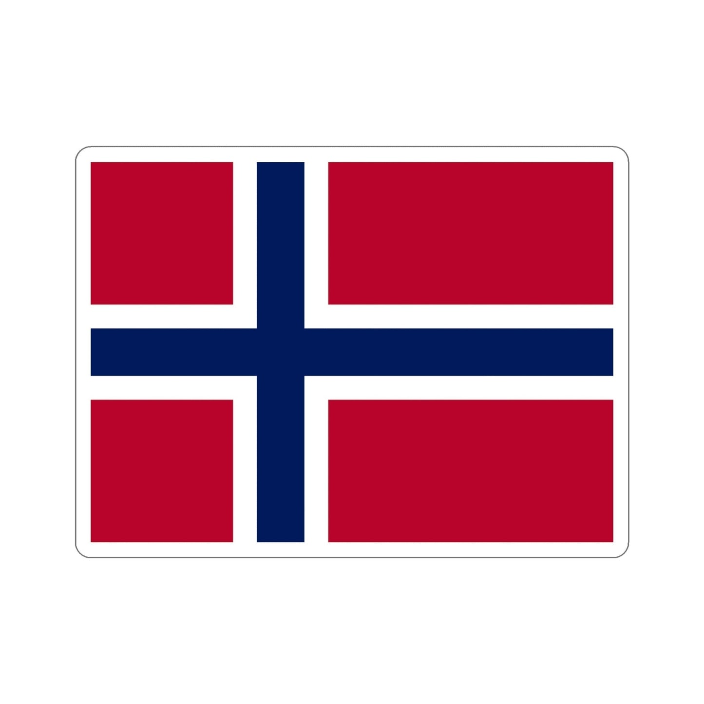 Flag of Norway STICKER Vinyl Die-Cut Decal-6 Inch-The Sticker Space