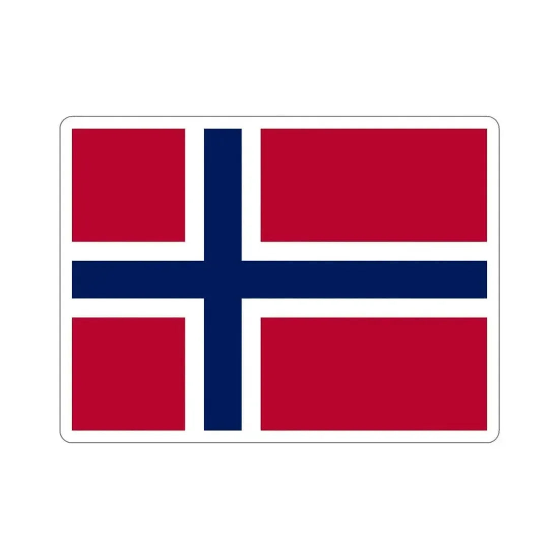 Flag of Norway STICKER Vinyl Die-Cut Decal 6 Inch - The Sticker Space