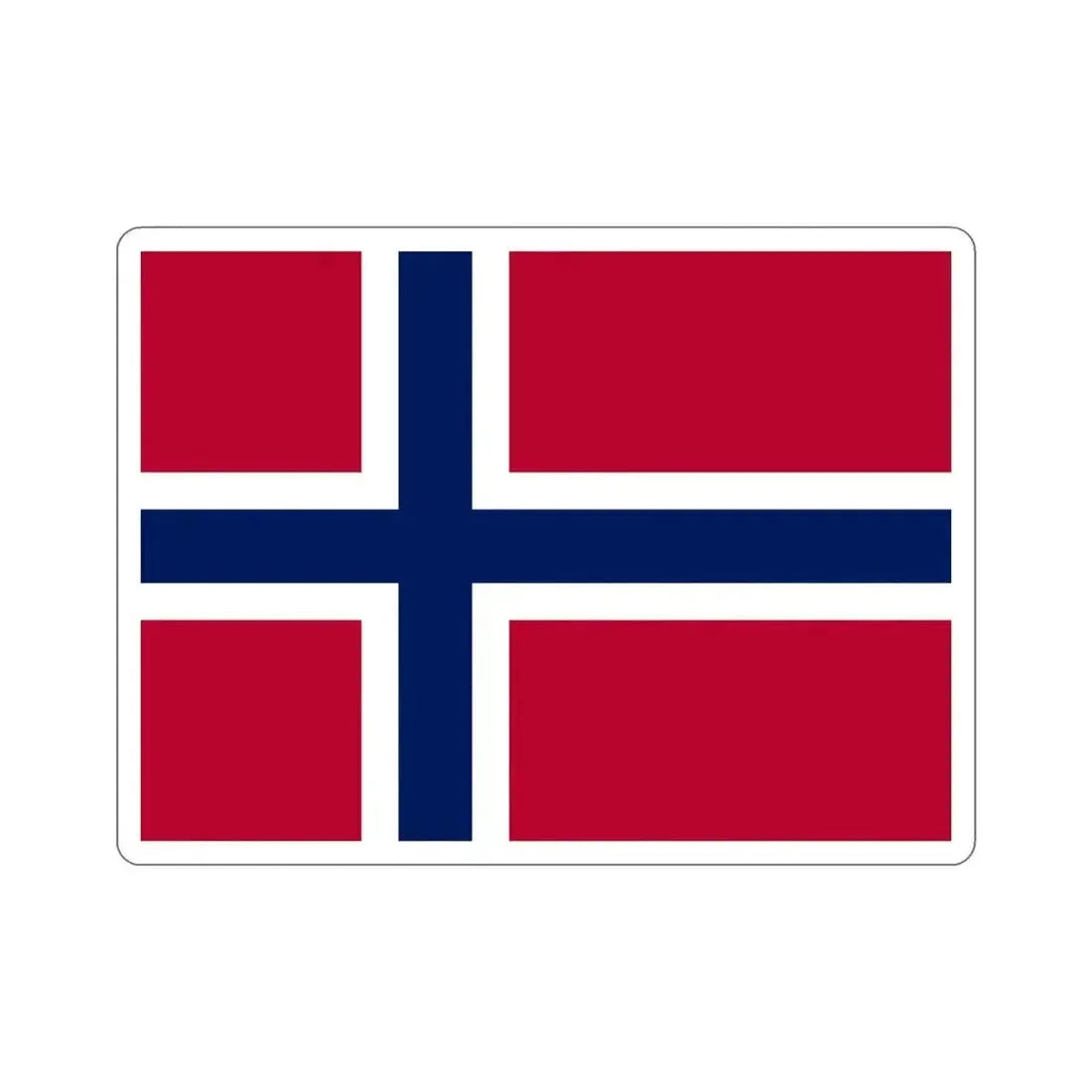 Flag of Norway STICKER Vinyl Die-Cut Decal - The Sticker Space