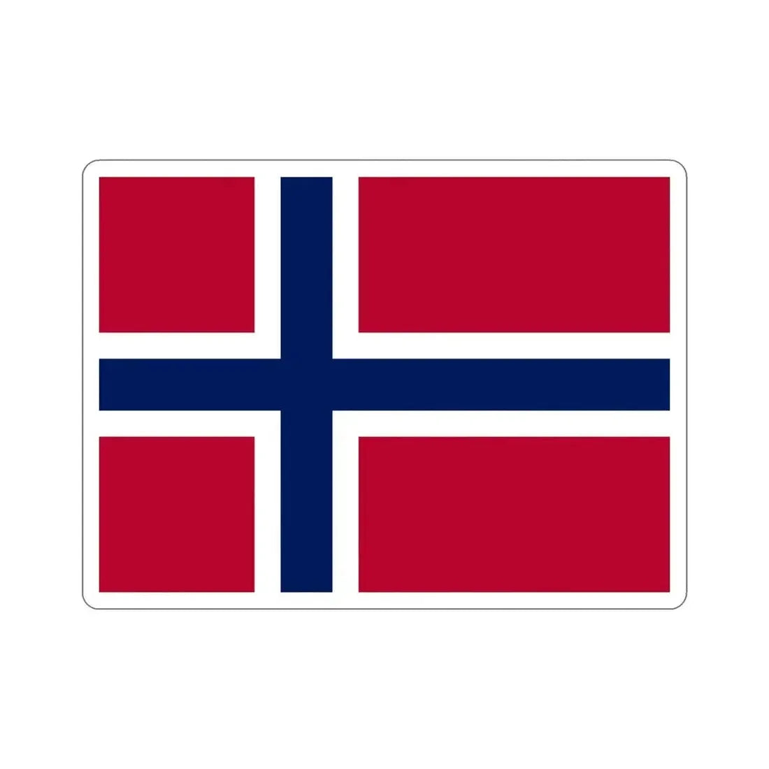Flag of Norway STICKER Vinyl Die-Cut Decal - The Sticker Space