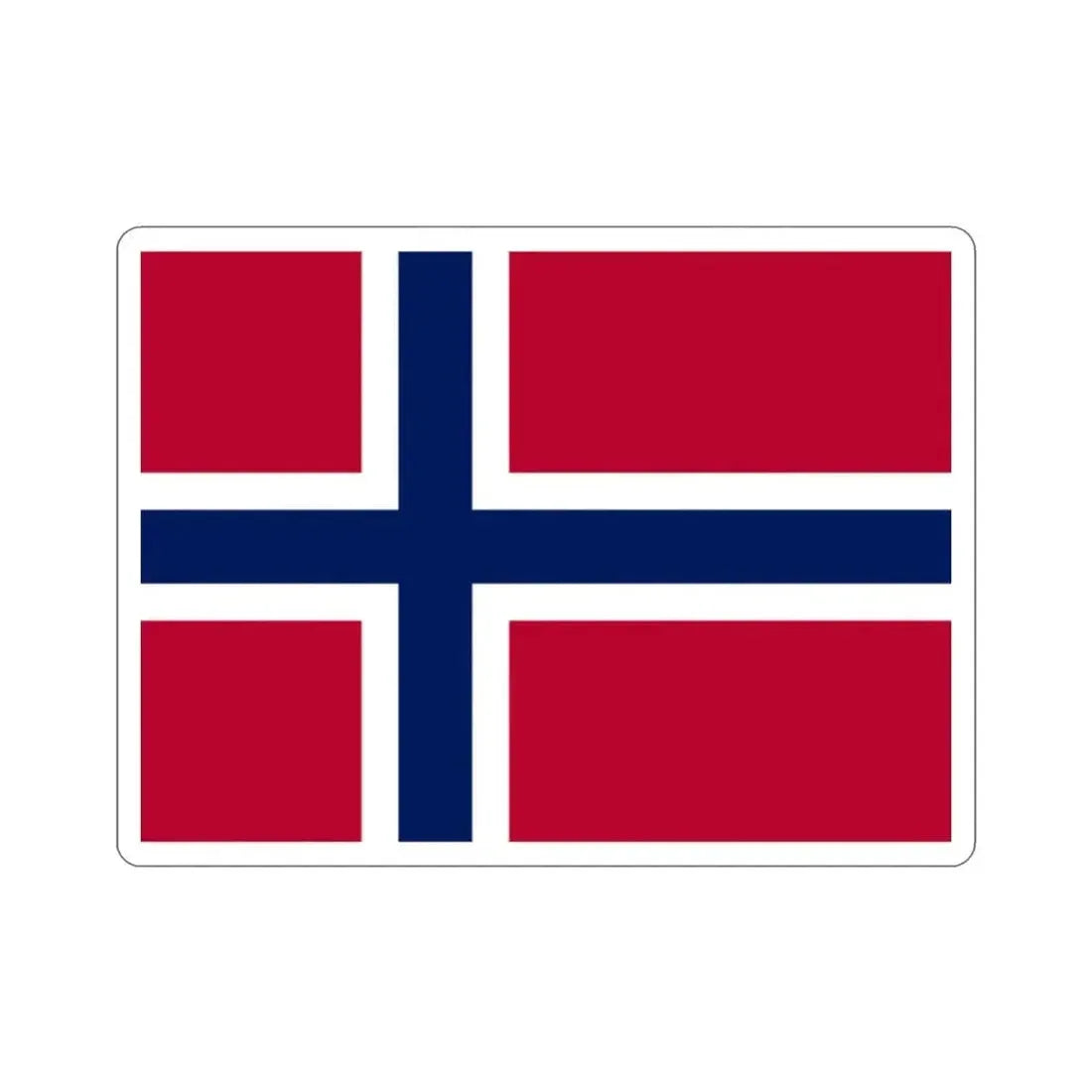 Flag of Norway STICKER Vinyl Die-Cut Decal - The Sticker Space