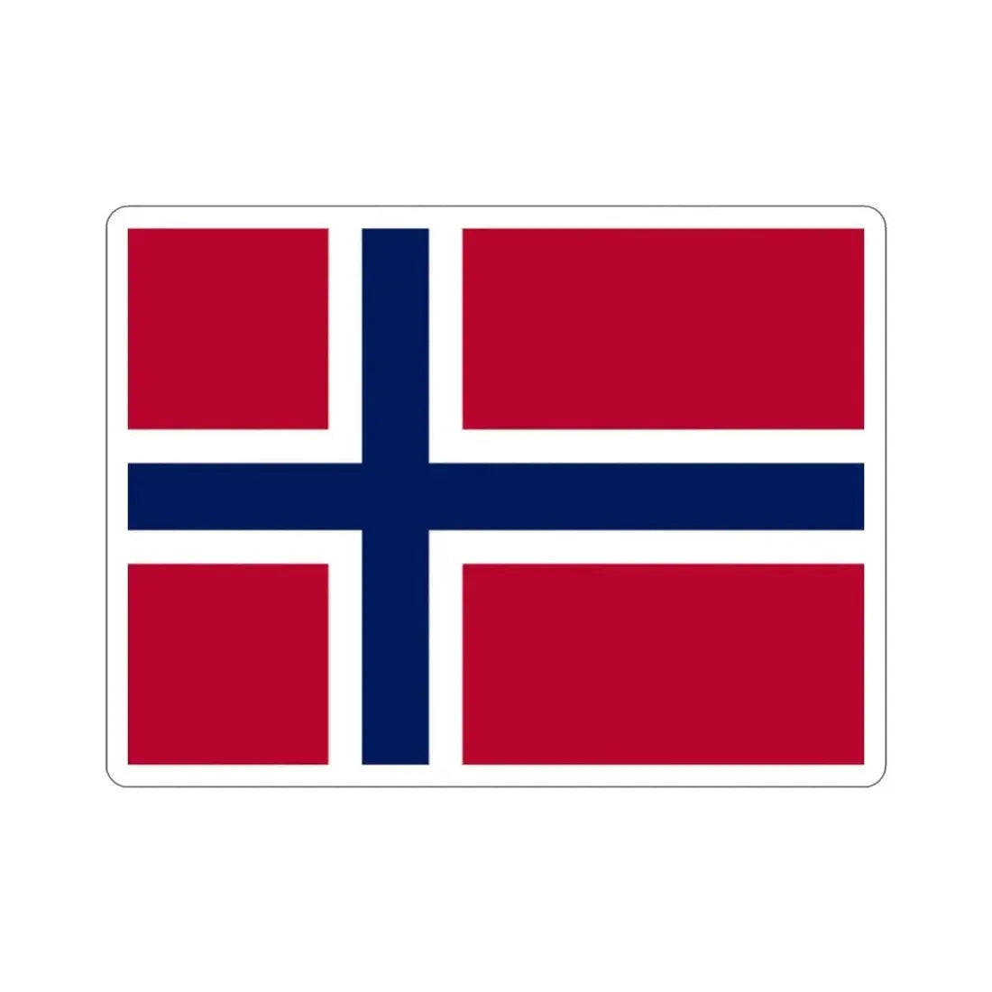 Flag of Norway STICKER Vinyl Die-Cut Decal - The Sticker Space