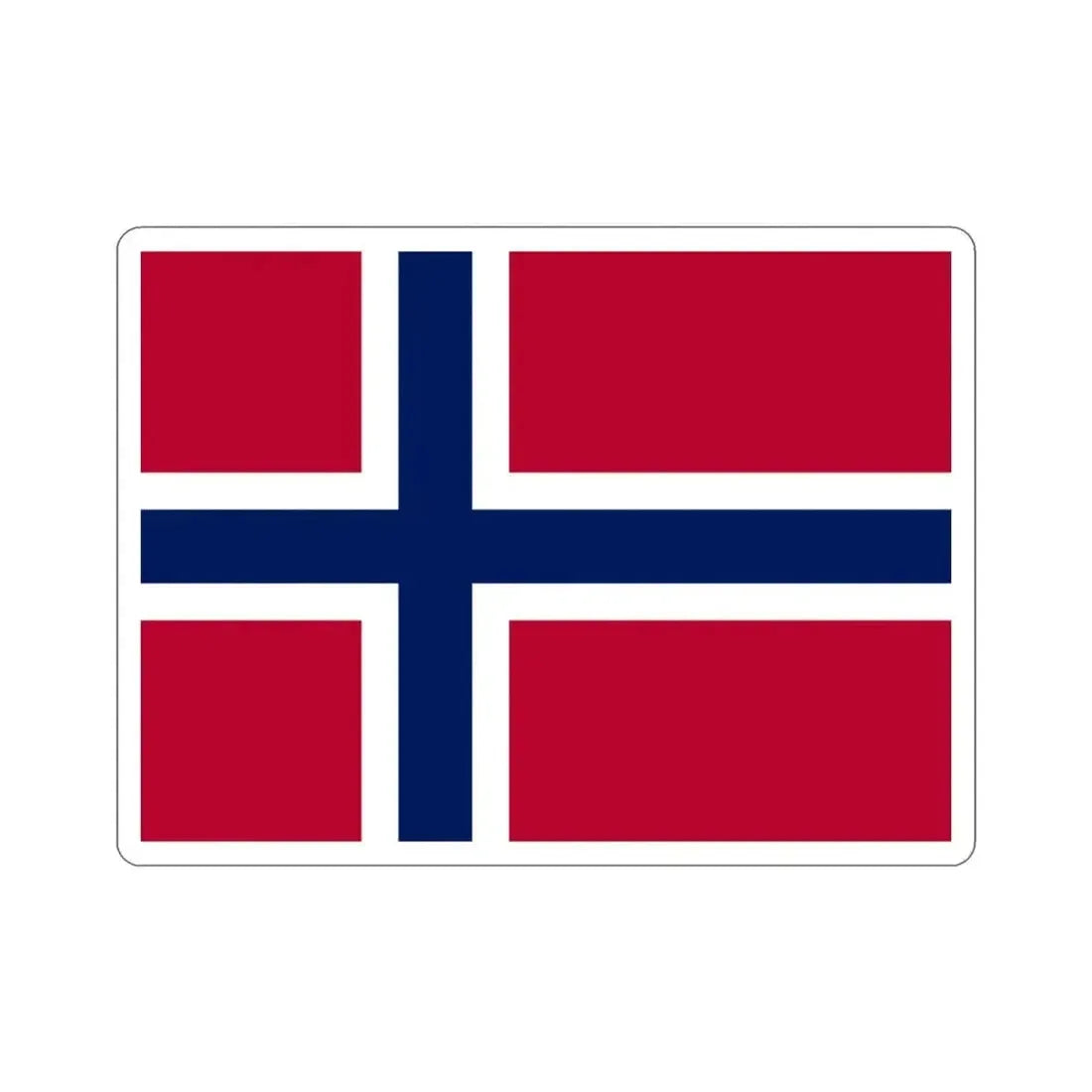 Flag of Norway STICKER Vinyl Die-Cut Decal - The Sticker Space