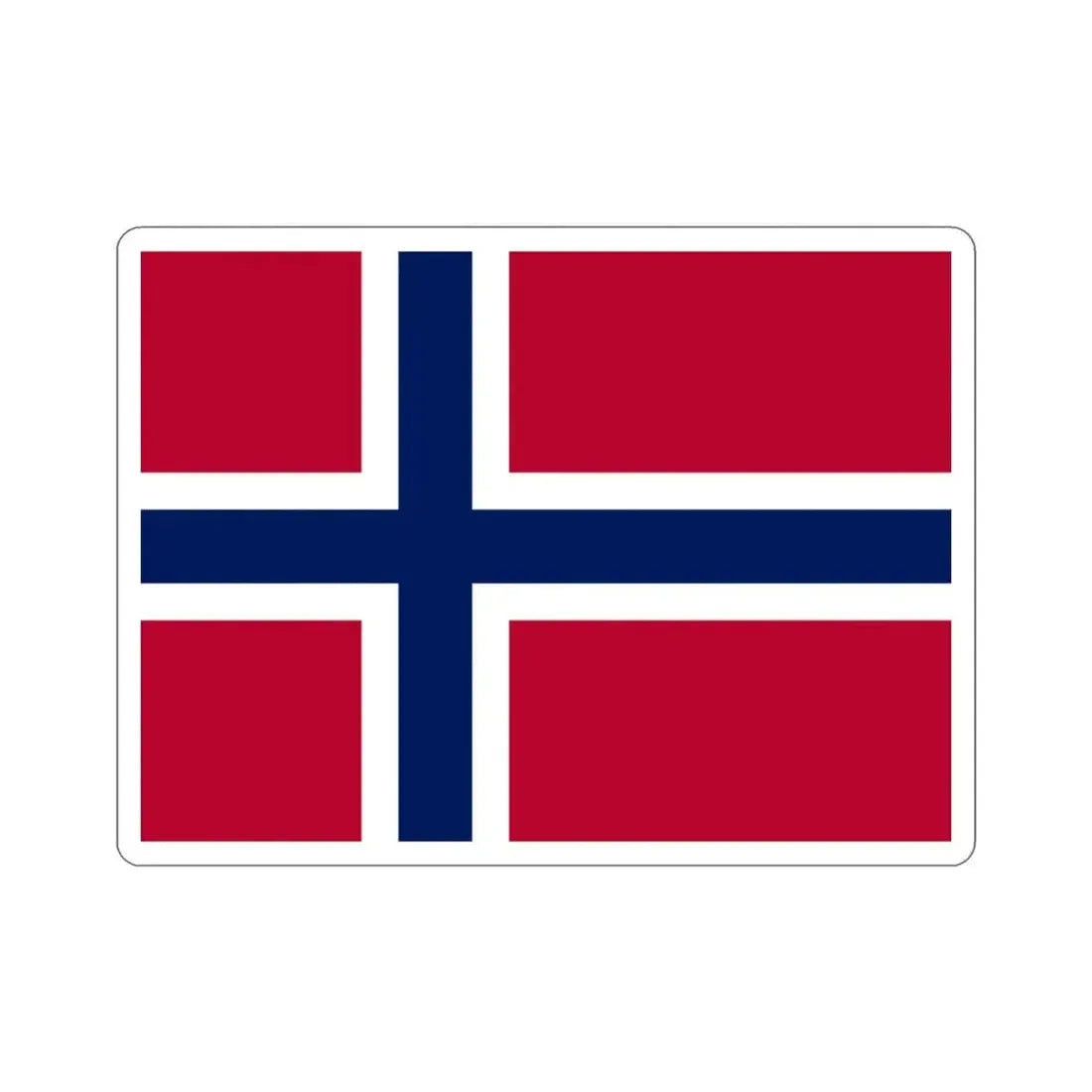 Flag of Norway STICKER Vinyl Die-Cut Decal - The Sticker Space