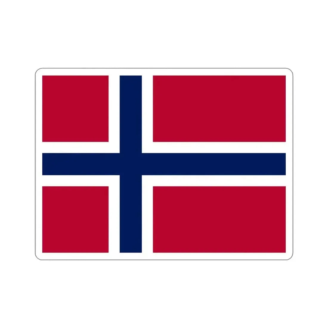 Flag of Norway STICKER Vinyl Die-Cut Decal - The Sticker Space