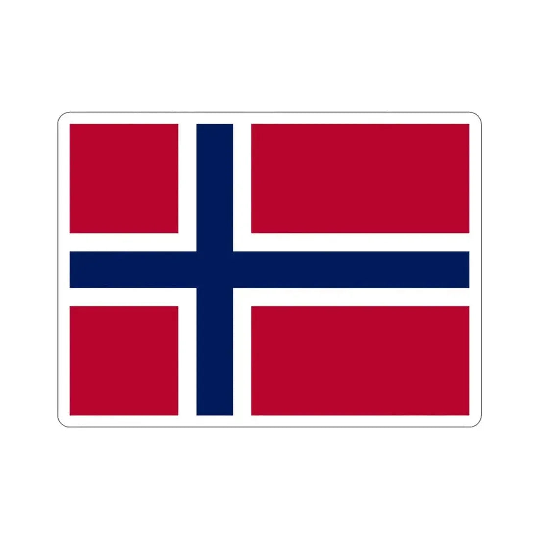Flag of Norway STICKER Vinyl Die-Cut Decal - The Sticker Space