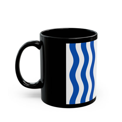 Flag of Nouvelle Aquitaine France - Black Coffee Mug-The Sticker Space