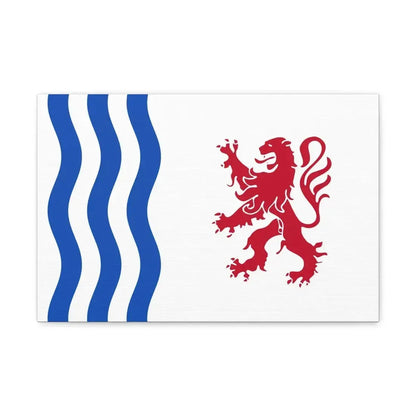 Flag of Nouvelle Aquitaine France - Canvas Wall Art 18″ x 12″ 1.25" - The Sticker Space