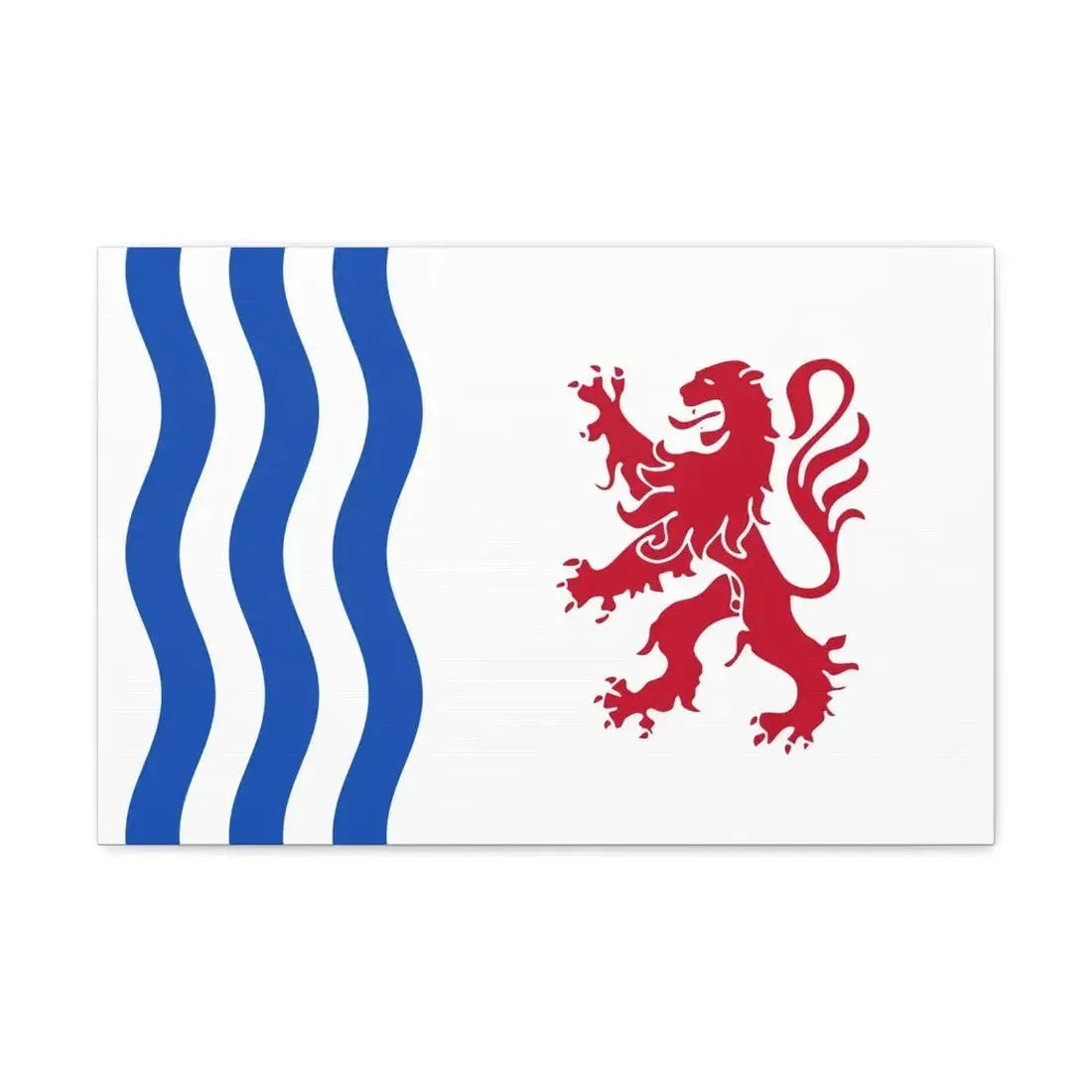 Flag of Nouvelle Aquitaine France - Canvas Wall Art 24″ x 16″ 1.25" - The Sticker Space
