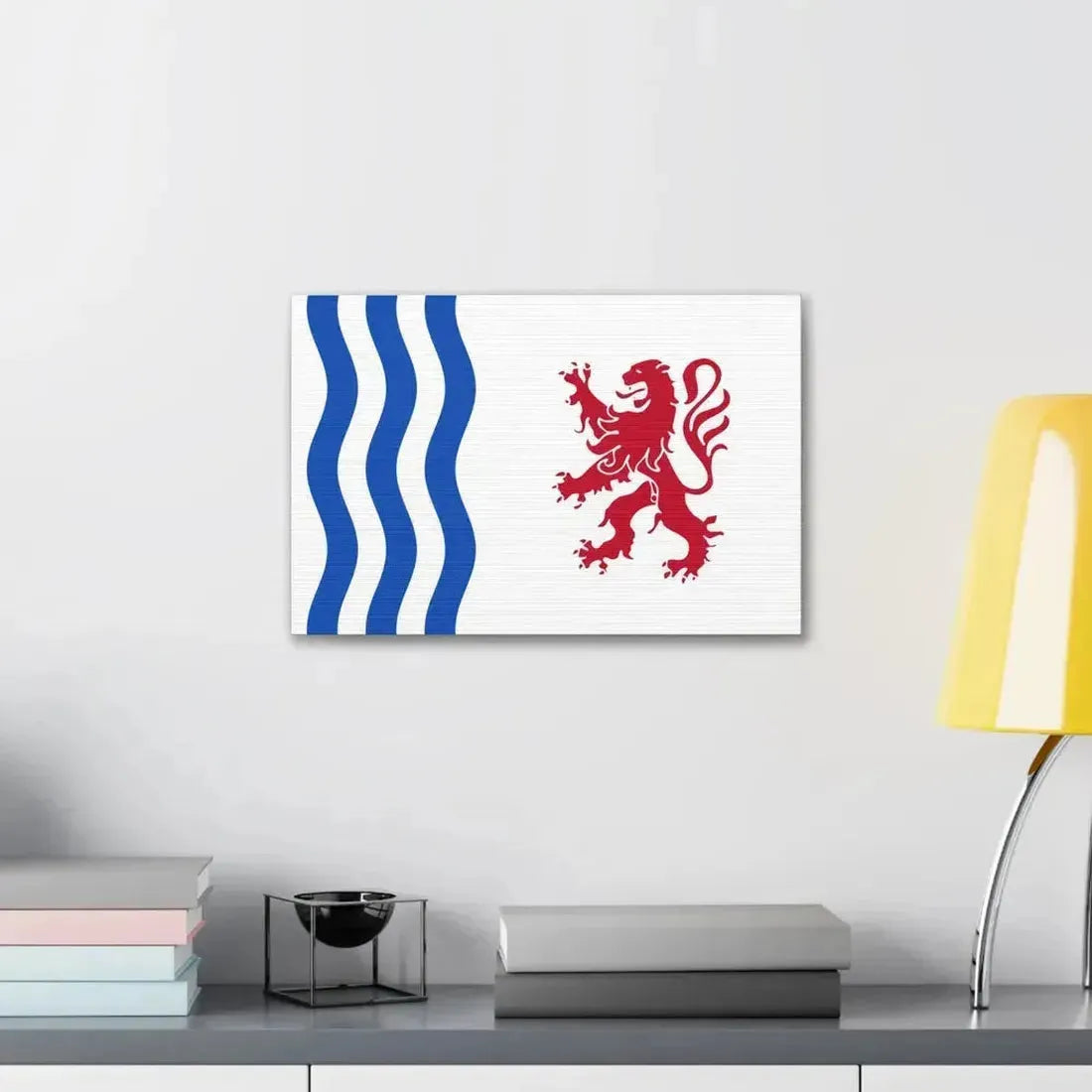 Flag of Nouvelle Aquitaine France - Canvas Wall Art - The Sticker Space