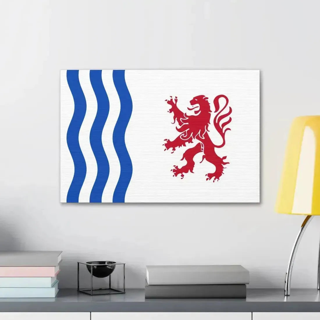 Flag of Nouvelle Aquitaine France - Canvas Wall Art - The Sticker Space