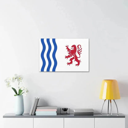 Flag of Nouvelle Aquitaine France - Canvas Wall Art - The Sticker Space