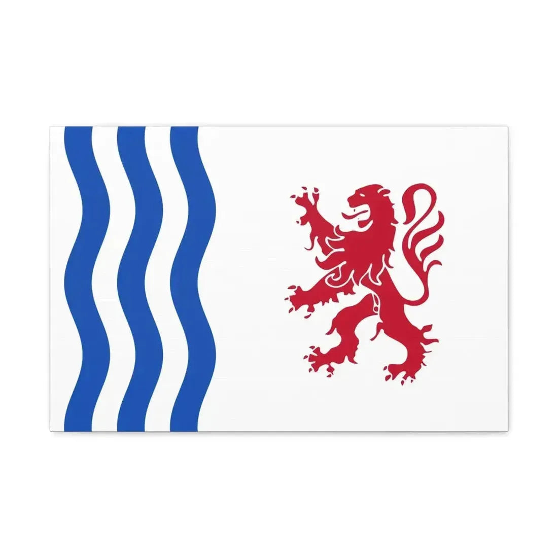 Flag of Nouvelle Aquitaine France - Canvas Wall Art - The Sticker Space