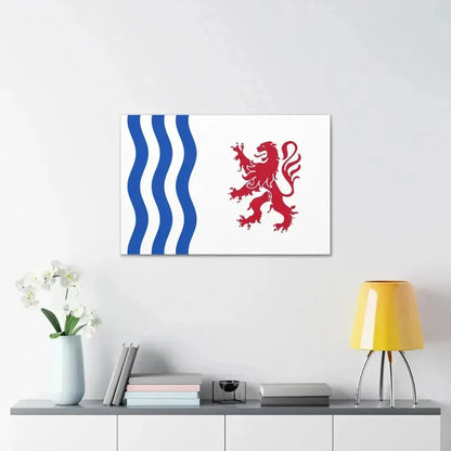 Flag of Nouvelle Aquitaine France - Canvas Wall Art - The Sticker Space
