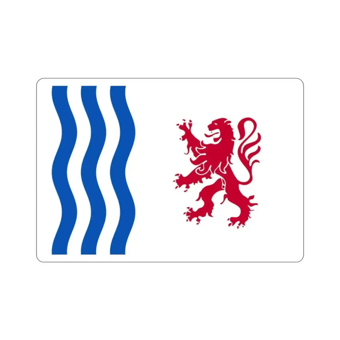 Flag of Nouvelle Aquitaine France STICKER Vinyl Die-Cut Decal 2 Inch - The Sticker Space
