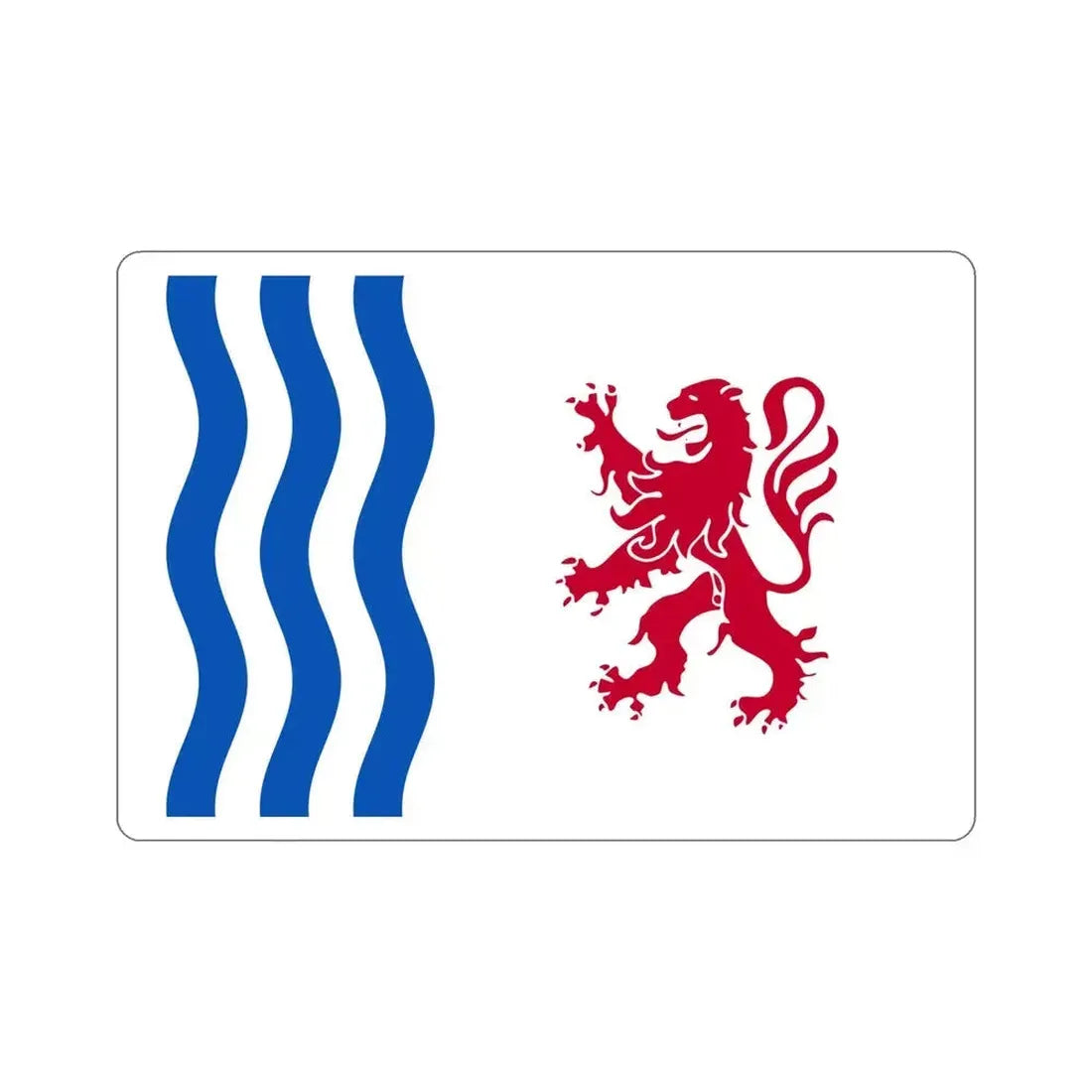 Flag of Nouvelle Aquitaine France STICKER Vinyl Die-Cut Decal 6 Inch - The Sticker Space
