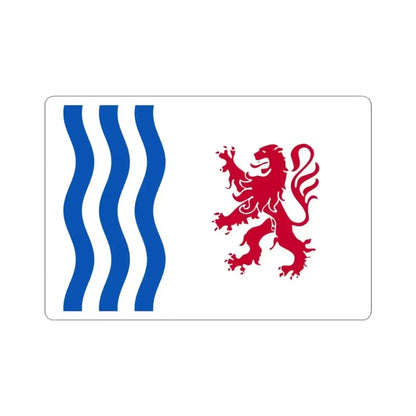 Flag of Nouvelle Aquitaine France - STICKER Vinyl Kiss-Cut Decal 3 Inch White - The Sticker Space