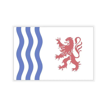 Flag of Nouvelle Aquitaine France - STICKER Vinyl Kiss-Cut Decal 6 Inch Transparent - The Sticker Space